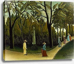 Постер Руссо Анри (Henri Rousseau) The Monument to Chopin in the Luxembourg Gardens, 1909