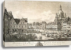 Постер Беллотто Бернардо Новый рынок в Дрездене