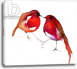 Постер Мониц Коламбус Нэнси (совр) Two Little Ink Birds, 2014,