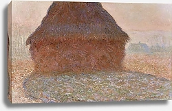 Постер Моне Клод (Claude Monet) Стог сена в полдень