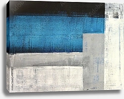 Постер Серо-сине-черная абстракция