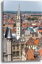 Постер Бельгия. Гент. Панорама города