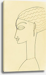 Постер Модильяни Амедео (Amedeo Modigliani) Женщина в профиль