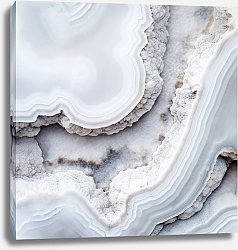 Постер Geode of white agate stone 25