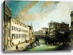 Постер Каналетто (Giovanni Antonio Canal) Rio dei Mendicanti, 1724