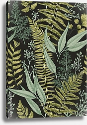 Постер Ботаника на темном фоне