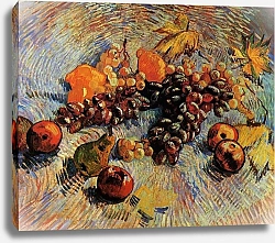 Постер Ван Гог Винсент (Vincent Van Gogh) Натюрморт с яблоками, грушами, лимонами и виноградом