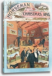 Постер Неизвестен Horseman, Christmas, 1893