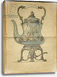 Постер Фаберже Карл A shaped silver kettle and stand, House of Carl Faberge