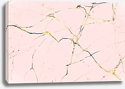 Постер Розовый мрамор с золотыми прожилками