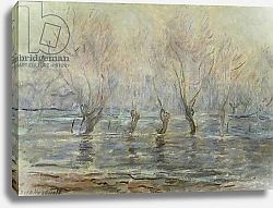 Постер Моне Клод (Claude Monet) Flood in Giverny; L'Inondation a Giverny, c.1896