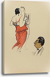 Постер Гурса Жорж La maharani de Kapurtala dansant en couple et le prince de Kapurtala