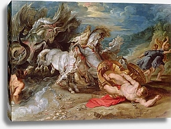 Постер Рубенс Петер (Pieter Paul Rubens) The Death of Hippolytus, c.1611-13