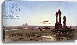 Постер Декампс Александр A Bedouin Encampment by a Ruined Temple