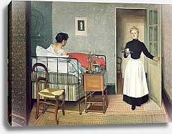 Постер Валлоттон Феликс The Ill Child 1892