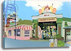 Постер Хируёки Исутзу (совр) Amusement park in Japan 