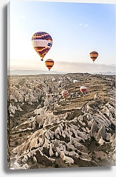 Постер Воздушные шары над горами, Гёреме, Турция