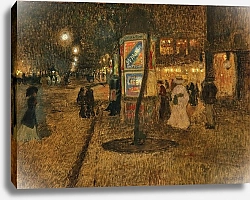 Постер Квиттнер Рудольф Paris, a nocturnal street scene