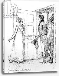 Постер Томсон Хью (грав) 'I have not an instant to lose', illustration from 'Pride & Prejudice'