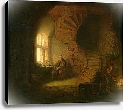 Постер Рембрандт (Rembrandt) Philosopher in Meditation, 1632