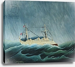 Постер Руссо Анри (Henri Rousseau) The storm-tossed vessel, c.1899