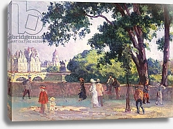 Постер Люс Максимильен Quai de l'Institut and Place Dauphine seen from the Quai du Louvre, 1904