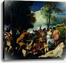 Постер Тициан (Tiziano Vecellio) The Andrians, c.1523-4