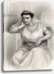 Постер Стаал Пьер (грав) Cleopatra VII illustration from 'World Noted Women' by Mary Cowden Clarke, 1858