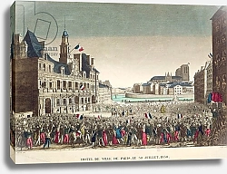 Постер Мавский (19в) The Arrival of the Duke of Orleans at the Hotel de Ville, 31st July 1830, engraved by Cropin