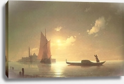 Постер Айвазовский Иван Гондольер на море ночью
