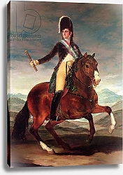 Постер Гойя Франсиско (Francisco de Goya) Equestrian portrit of Ferdinand VII, 1808