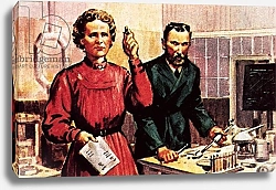 Постер МакКоннел Джеймс Pierre Curie and Marie Curie