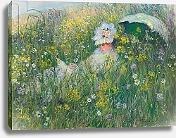 Постер Моне Клод (Claude Monet) In the Meadow; Dans la prairie, 1876
