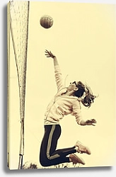 Постер Волейболистка в прыжке