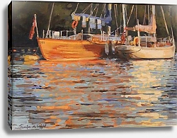 Постер Райт Дженнифер (совр) Salcombe Yachts, evening reflecions