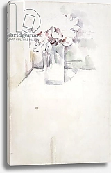 Постер Сезанн Поль (Paul Cezanne) PD.6-1966v Vase of flowers on a window ledge, c.1890