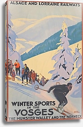 Постер Бродерс Роджерс Winter Sports in the Vosges