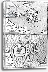 Постер Спид Джон Maps of Holy Island and Farne Island, Northumberland, 1676