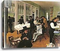Постер Дега Эдгар (Edgar Degas) The Cotton Exchange, New Orleans, 1873