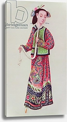 Постер Школа: Японская 19в. Japanese empress in imperial costume