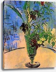 Постер Ван Гог Винсент (Vincent Van Gogh) Натюрморт: ваза с полевыми цветами