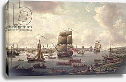 Постер Школа: Английская 18в. View of the Thames, 1761