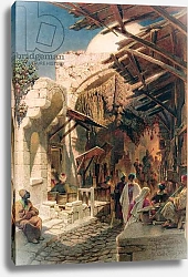 Постер Хааг Карл The Bazaar near the Damascus Gate in Jerusalem