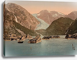 Постер Норвегия. Озеро Бондхус