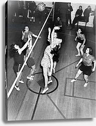 Постер Girls Playing Volleyball, United States, c.1949