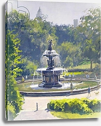 Постер Берроу Джулиан (совр) The Bethesda Fountain, Central Park, 1996