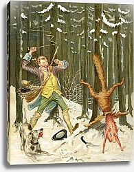 Постер Бишар Альфонс Baron Munchausen flogs a fox out of his skin, c.1886