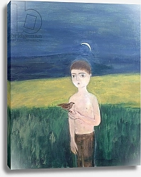 Постер Салари Ройя (совр) Boy with Bird, 2002