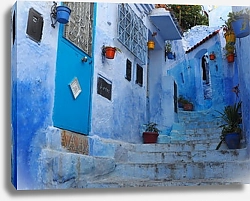 Постер Марокко, Шефшауэн, синий город