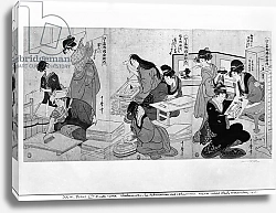 Постер Утамаро Китагава Making prints